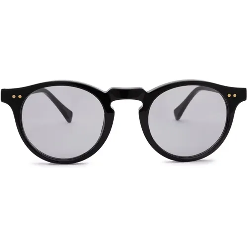 Grey on Black Sunglasses , unisex, Sizes: ONE SIZE - Nialaya - Modalova