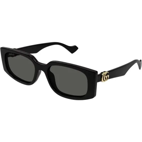 Grey Sunglasses Gg1534S 001 , female, Sizes: 55 MM - Gucci - Modalova