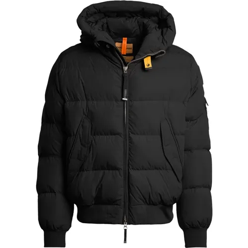 Schwarze Winterjacke mit Iconic Patch - Parajumpers - Modalova