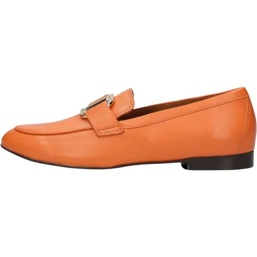 Oranger Loafer mit Twist,Goldene Loafers Stilvolles Modell,Klassischer Loafer mit Trendy Twist - Toral - Modalova
