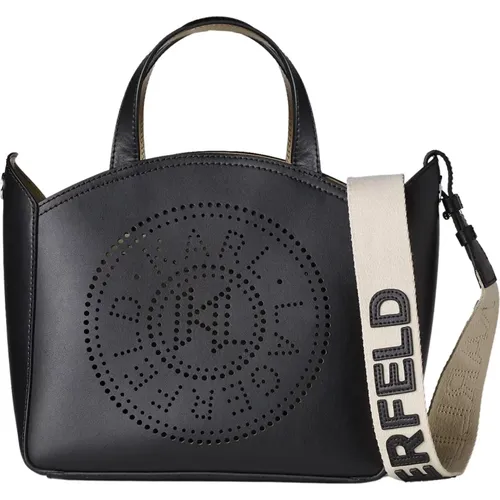 Perforated Circle Tote Bag , female, Sizes: ONE SIZE - Karl Lagerfeld - Modalova