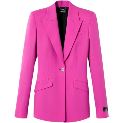 Tailored Wool Jackets , female, Sizes: S - Versace - Modalova