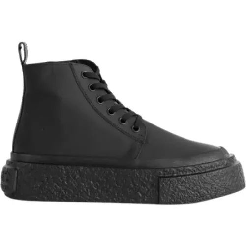 Leder Schnürsneaker Knöchelhoch , Damen, Größe: 40 EU - MM6 Maison Margiela - Modalova