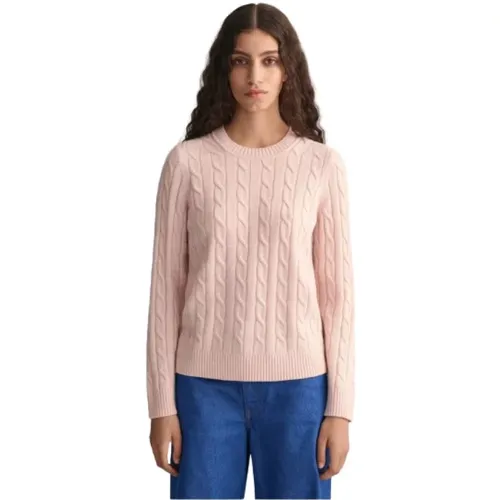 Twisted Wool Sweater , female, Sizes: L, XL - Gant - Modalova