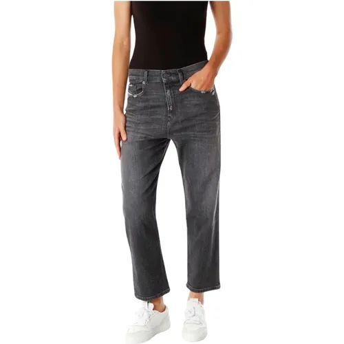 D-air Boyfriend Mid Waist Jeans , Damen, Größe: W24 L30 - Diesel - Modalova