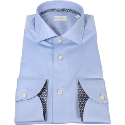 French Collar Oxford Shirt with Contrasts , male, Sizes: M, XL, 3XL, 2XL - Xacus - Modalova