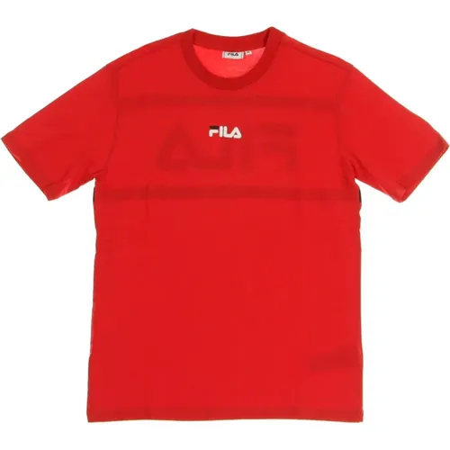 Rotes Herren Tee Shirt , Herren, Größe: L - Fila - Modalova