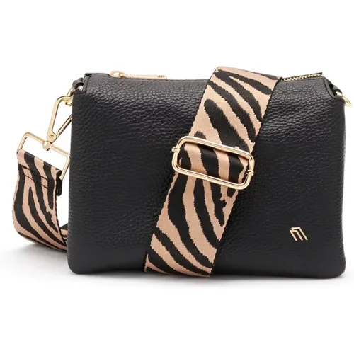 Animalier Schultertasche Schwarz - Frau - Modalova