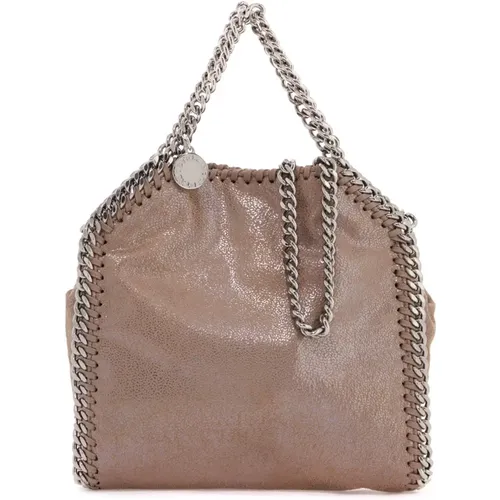 Eco-leather Falabella Tiny Handbag with Chain Trim , female, Sizes: ONE SIZE - Stella Mccartney - Modalova