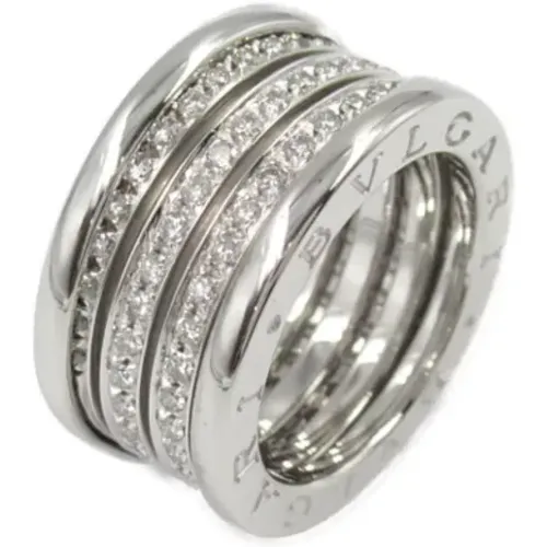 Pre-owned White Gold rings , female, Sizes: ONE SIZE - Bvlgari Vintage - Modalova