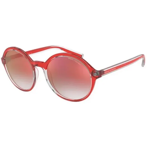 Rote Harzsonnenbrille für Frauen - Armani Exchange - Modalova