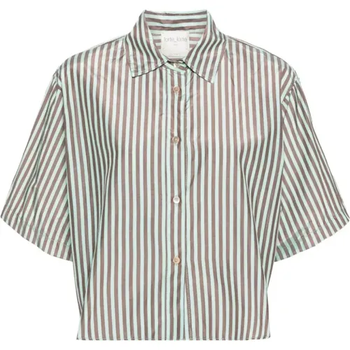 Striped Chic Taffetas Boxy Shirt , female, Sizes: XL, M, L - Forte Forte - Modalova
