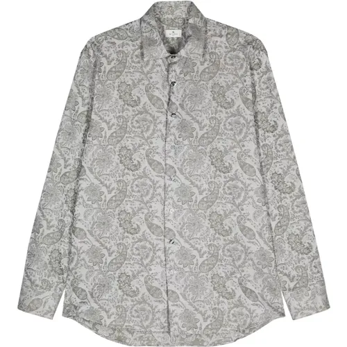 Paisley Floral Long Sleeve Shirt Multicolour , male, Sizes: XS, 2XS, M, S - ETRO - Modalova