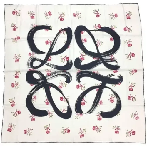 Pre-owned Silk scarves , female, Sizes: ONE SIZE - Loewe Pre-owned - Modalova