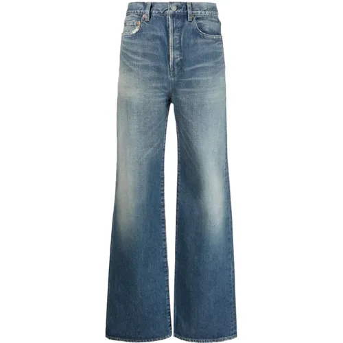 Weit geschnittene Bootcut-Jeans - Saint Laurent - Modalova