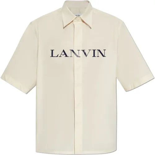 Shirt mit Logo , Herren, Größe: XL - Lanvin - Modalova