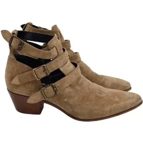 Pre-owned Wildleder boots - Saint Laurent Vintage - Modalova