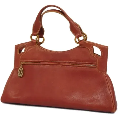 Pre-owned Leather handbags , female, Sizes: ONE SIZE - Cartier Vintage - Modalova