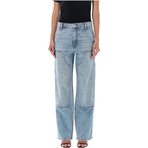 Slouch Carpenter Jeans Light Indigo , female, Sizes: W26, W28 - alexander wang - Modalova