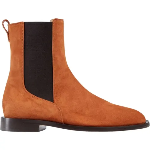 Handmade Rust Suede Chelsea Boot , female, Sizes: 7 UK, 3 UK, 2 UK, 4 UK, 5 UK, 8 UK, 6 UK - Dear Frances - Modalova