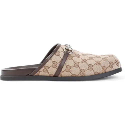 Beige Ebony Rhein Mule Schuhe Gucci - Gucci - Modalova