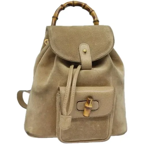 Pre-owned Leather backpacks , female, Sizes: ONE SIZE - Gucci Vintage - Modalova