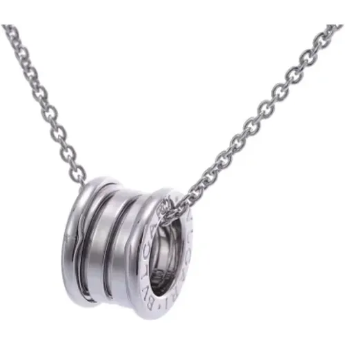 Pre-owned White Gold necklaces , female, Sizes: ONE SIZE - Bvlgari Vintage - Modalova