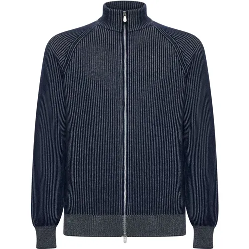 Blaue Pullover für Männer - BRUNELLO CUCINELLI - Modalova