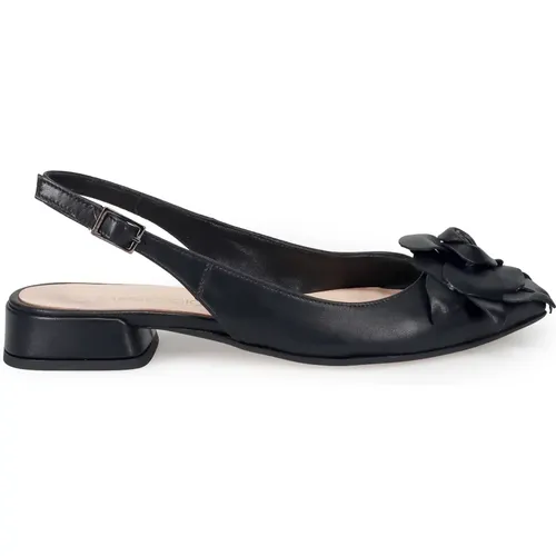 Schwarze flache Schuhe elegante Ballerinas - Sangiorgio - Modalova