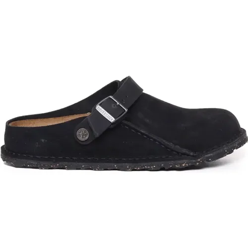 Schwarze Sandalen mit Baumwollmischung , Herren, Größe: 41 EU - Birkenstock - Modalova