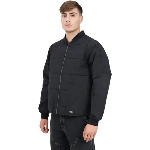 Schwarze Steppjacke Gardiner Liner , Herren, Größe: S - Dickies - Modalova