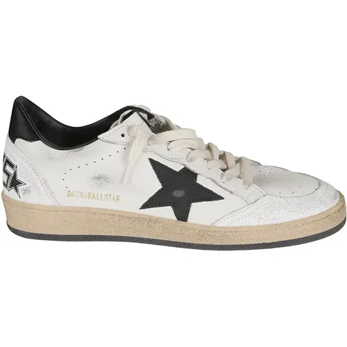 Weiße Ledersneakers mit Rissledereinsätzen , Herren, Größe: 40 EU - Golden Goose - Modalova