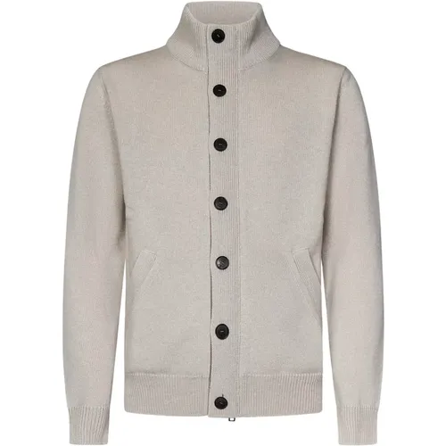 Cashmere Blouson Cardigan Knitwear , male, Sizes: M - Brioni - Modalova