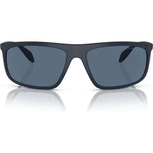 Stylish Matte Pilot Sunglasses , unisex, Sizes: 64 MM - Emporio Armani - Modalova