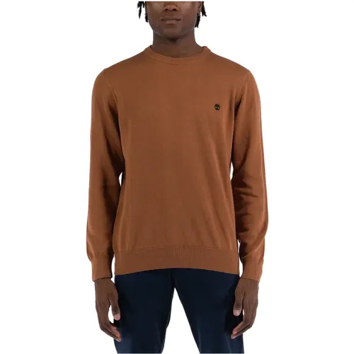 Cotton Crewneck Sweater , male, Sizes: XL - Timberland - Modalova