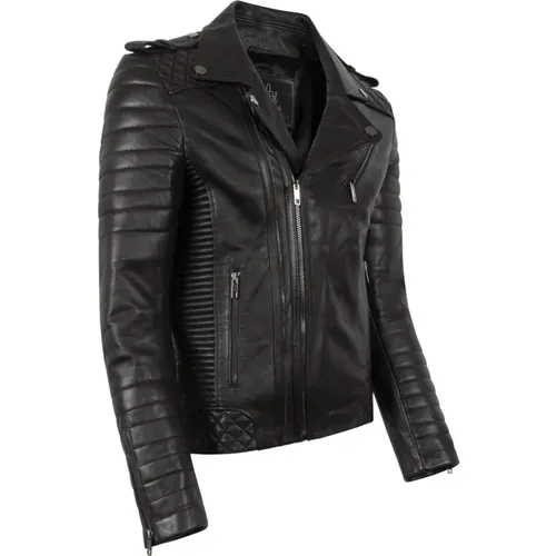Thor Perfecto Leather Jacket , male, Sizes: S, XS - Cycas D’or - Modalova