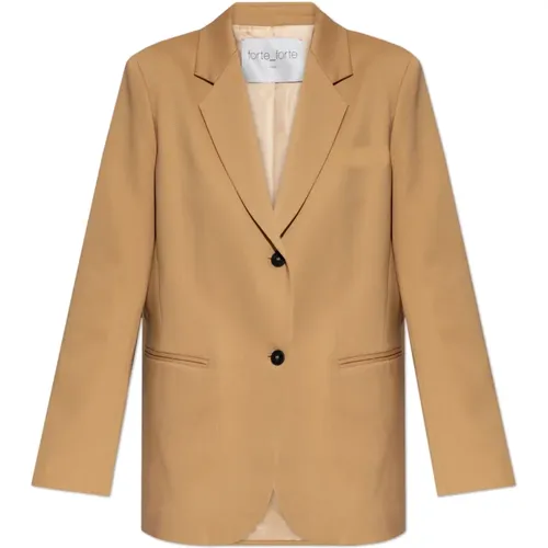 Blazer mit Taschen , Damen, Größe: M - Forte Forte - Modalova