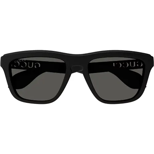 Schwarze Sonnenbrille für Frauen , Damen, Größe: 55 MM - Gucci - Modalova