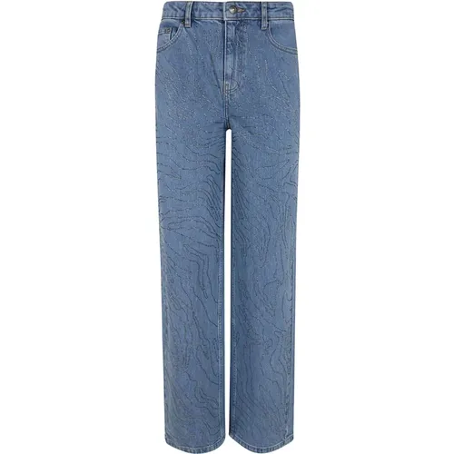 Sparkling Wide Leg Jeans , female, Sizes: W27, W26, W25, W28 - Rotate Birger Christensen - Modalova