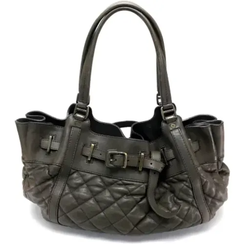 Pre-owned Leder Schultertasche , Damen, Größe: ONE Size - Burberry Vintage - Modalova