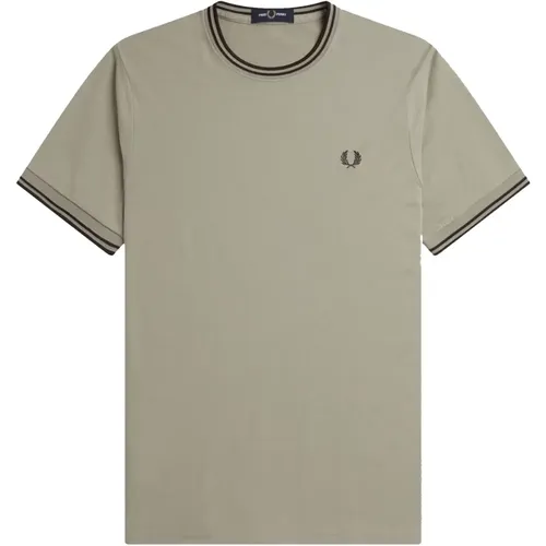 Twin Tipped Rundhals T-Shirt , Herren, Größe: XL - Fred Perry - Modalova