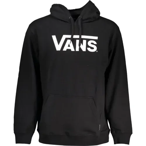 Schwarzer Hoodie mit zentraler Tasche und Logodruck , Herren, Größe: XL - Vans - Modalova