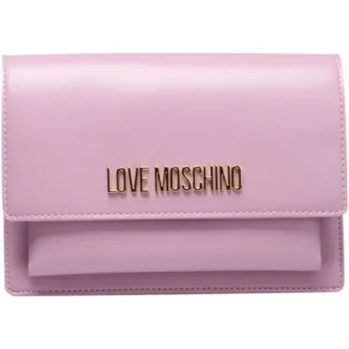 Ketten Crossbody Tasche mit Klappenverschluss - Love Moschino - Modalova