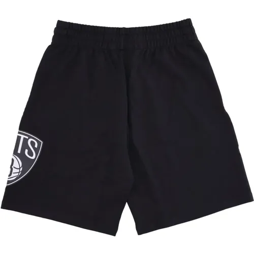 Brooklyn Nets Logo Schwarze Shorts , Herren, Größe: L - new era - Modalova