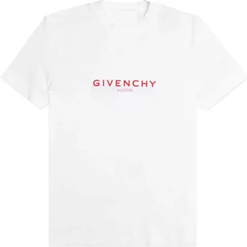 Logo Print T-Shirt , male, Sizes: L - Givenchy - Modalova