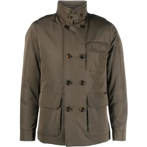 Boeri-WCO double-breasted field jacket , male, Sizes: L - Moorer - Modalova