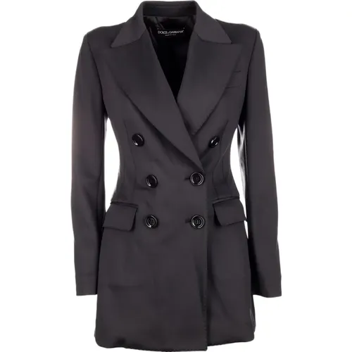 Double-Breasted Coats , female, Sizes: M, S - Dolce & Gabbana - Modalova