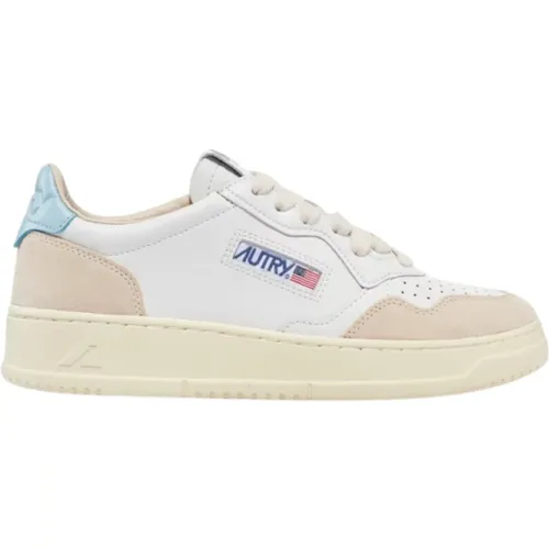 Vintage-inspired Low Sneakers with Leather Upper , female, Sizes: 2 UK, 4 UK - Autry - Modalova