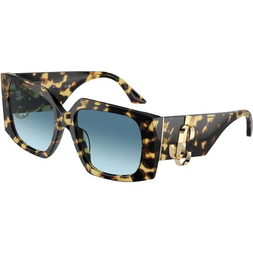 Stylish Blue Gradient Sunglasses , female, Sizes: 55 MM - Jimmy Choo - Modalova