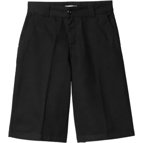 Schwarze Bermuda-Shorts , Damen, Größe: W25 - Carhartt WIP - Modalova